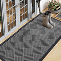 Smiry Front Door Mat Outside Entrance, Heavy Duty Outdoor Indoor Natural Rubber by Smiry