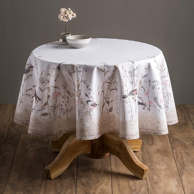 Maison d' Hermine Table Cloth Round Table 100% Cotton 63 Inches Tablecloth - Image 9