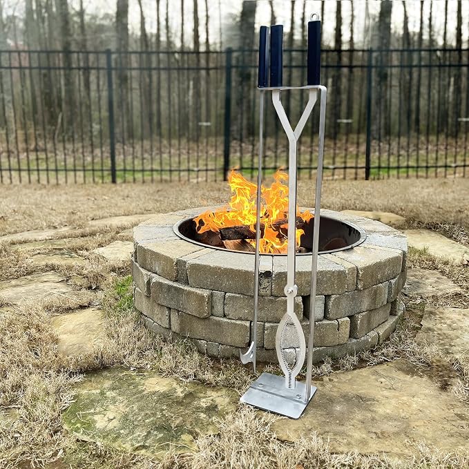 Stainless Steel Fire Pit Tools Set - Image 5