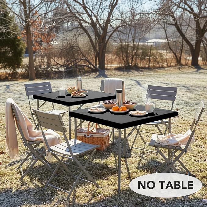 LUSHVIDA 2 Packs Vinyl Card Tablecloth - Image 2