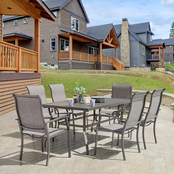 NUU GARDEN Outdoor 61" x 37" Rectangle Dining Table - Image 9