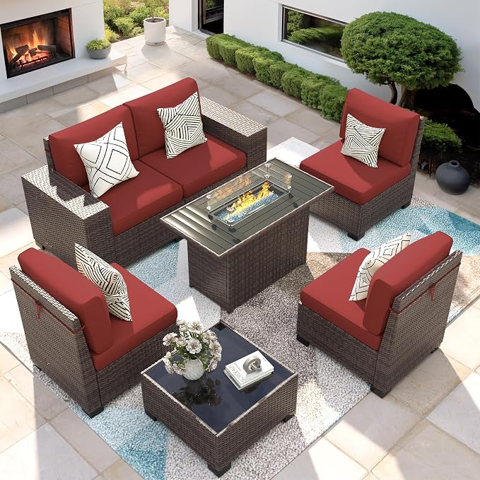 7 Piece Patio Furniture Set by VonzoyHome
