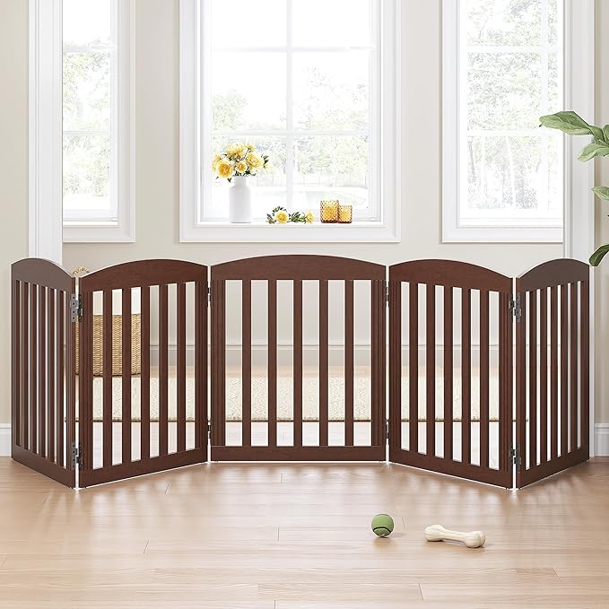 SPIRICH 120" Extra Wide 28" Tall Dog Gate Indoor, Dog Gates - Image 2