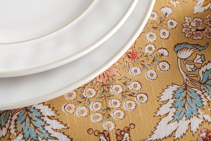 Maison d' Hermine Table Cloth Square Table 100% Cotton 54 x 54 Inches - Image 9