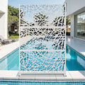 Metal Privacy Screen for Outdoor & Indoor Use, Free Standing Privacy Screen for by Unknown
