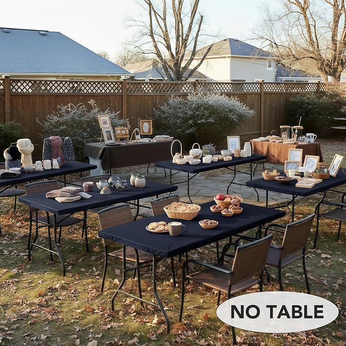 LUSHVIDA 6 Packs Vinyl Tablecloths - Image 2
