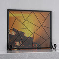 Fire Beauty Fireplace Screen Decorative Mesh Geometric Fire Spark Guard Gate by FireBeauty