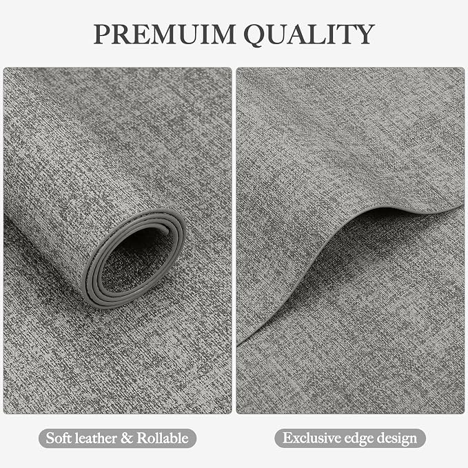 Faux Leather Heat Resistant Placemats Set of 8 – Waterproof Oilproof Wipeable - Image 4