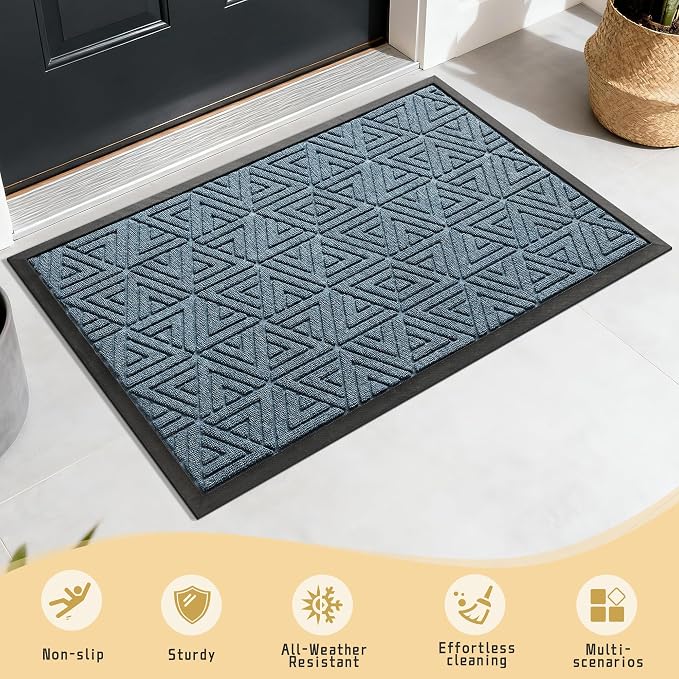 Yimobra Large Door Mat 36x24, All-Weather Waterproof Non-Slip Welcome Matt - Image 7