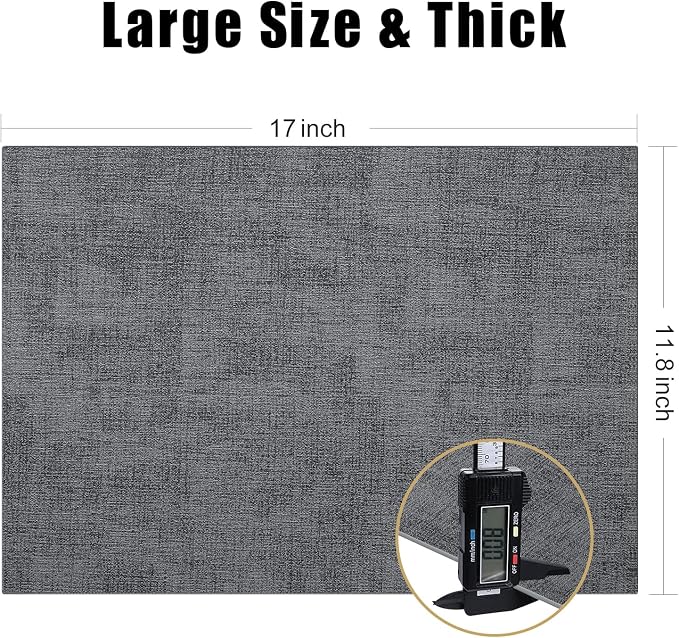 Homaxy Faux Leather Heat Resistant Placemats - Image 5