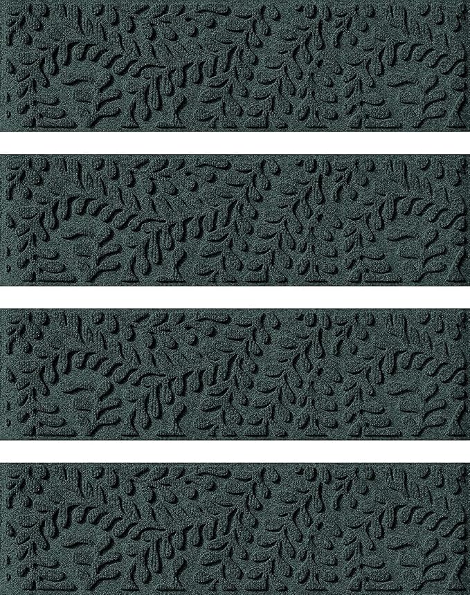 Waterhog Stair Treads – 8 1/2 x 30 Inches, Water-Trapping, Indoor/Outdoor Floor by BungalowFlooring