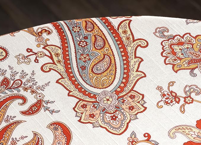 Maison d' Hermine Table Cloth Round Table 100% Cotton 69 Inches Fall Tablecloth - Image 7