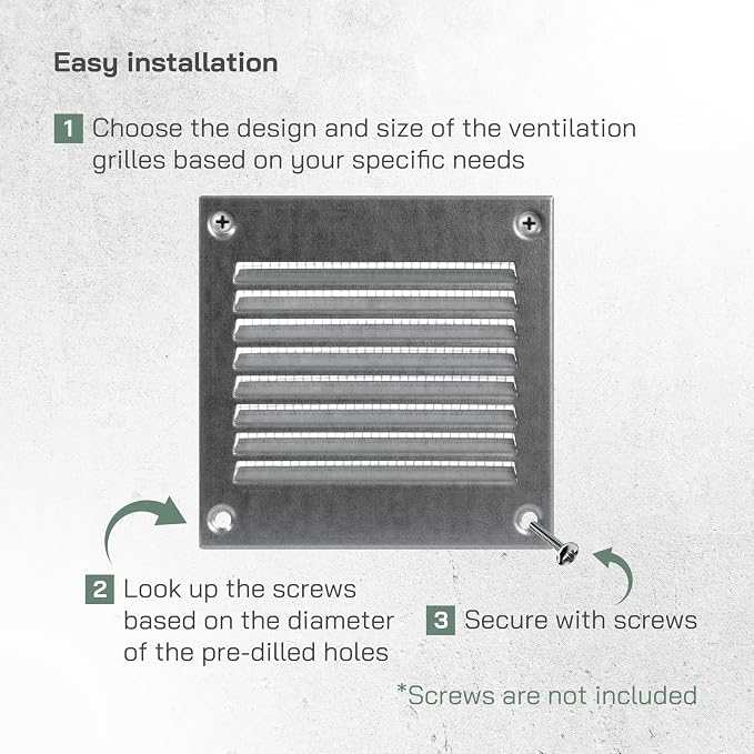 Vent Systems 4'' x 4'' Inch Pack of 5 - Image 4