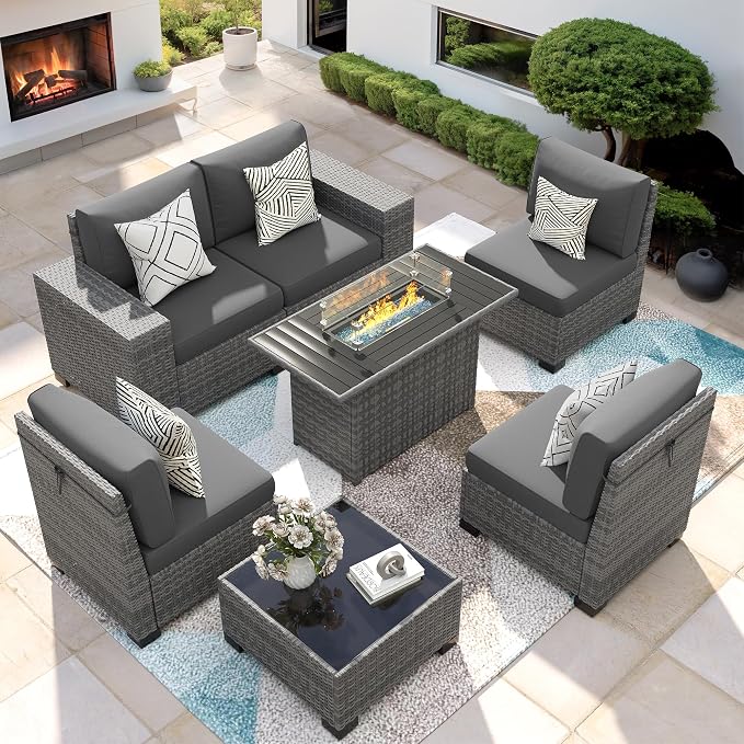 7 Piece Patio Furniture Set by VonzoyHome