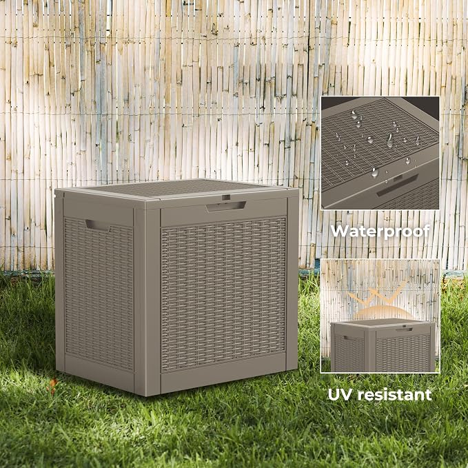 31 Gallon Outdoor Storage Box – Resin Deck Box - Image 3