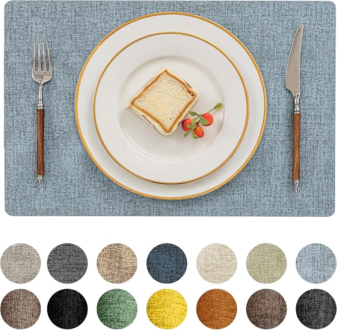 Romanstile Vinyl Placemats Set of 4-12 X 17 Inch by Romanstile