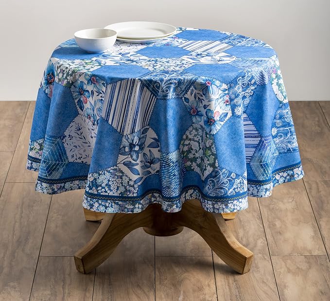 Maison d' Hermine Table Cloth Round Table 100% Cotton 69 Inches Tablecloth - Image 9