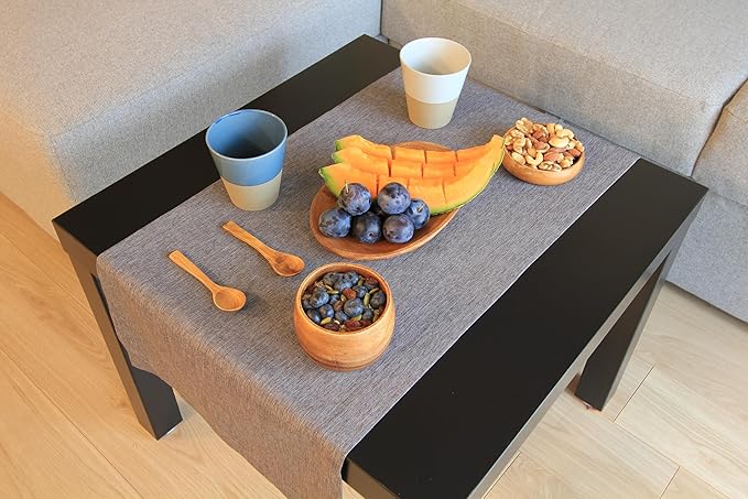 Grey Table Runner 60 inch, Waterproof Coffee Table Runner, Outdoor Long Dining - Image 5