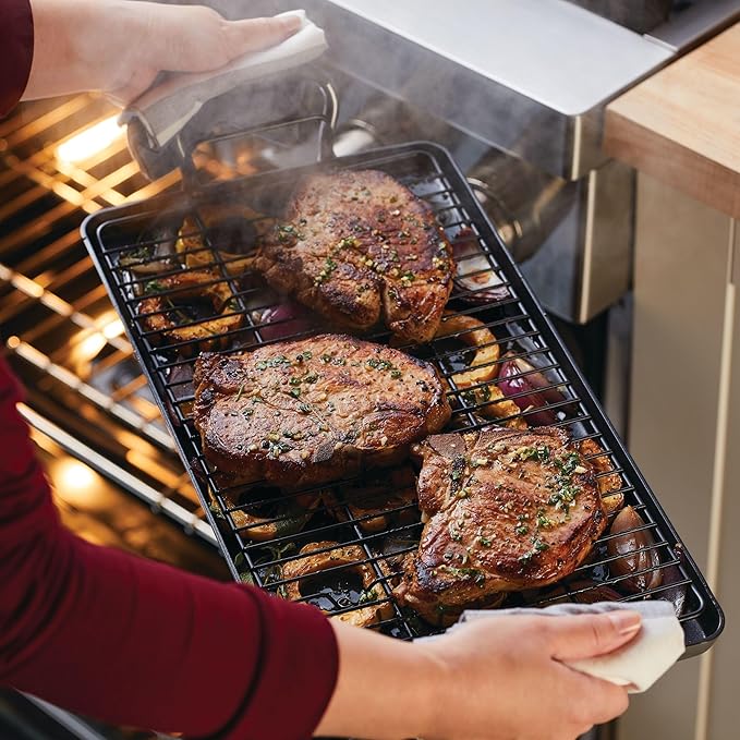Double Burner Griddle, 10-Inch Hard Anodized Nonstick, Moonstone