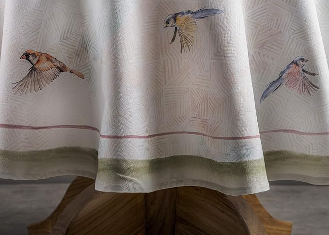 Maison d' Hermine Table Cloth Round Table 100% Cotton 63 Inches Tablecloth - Image 9