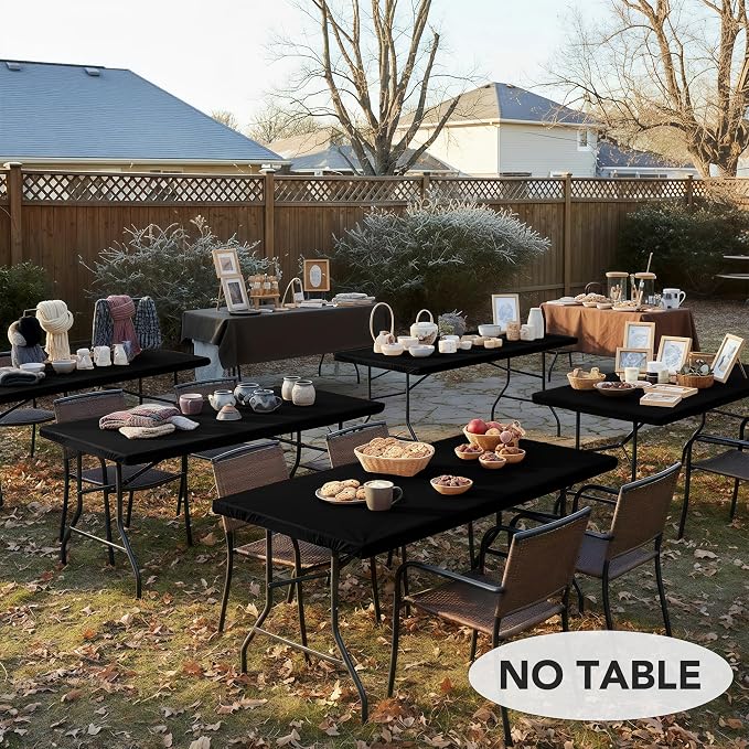 LUSHVIDA 6 Packs Vinyl Tablecloths - Image 2