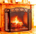 Fire Beauty Fireplace Screen 3 Panel by FireBeauty