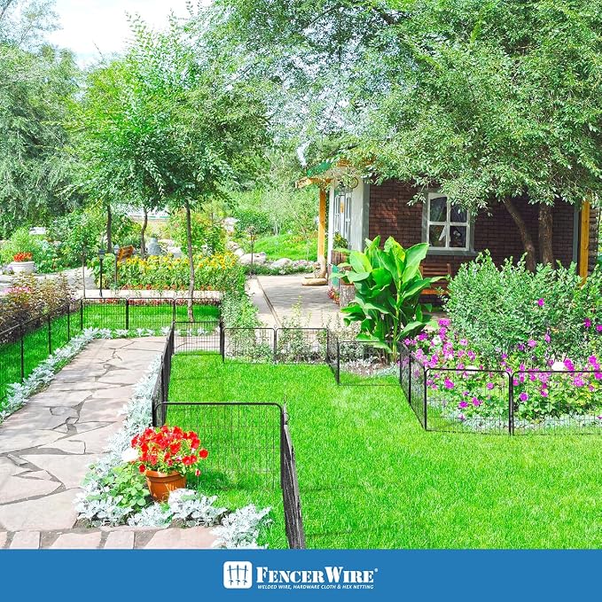 Fencer Wire Decorative Wire Fence, Panel Decor, Heavy Duty Iron Landscape Patio - Image 8