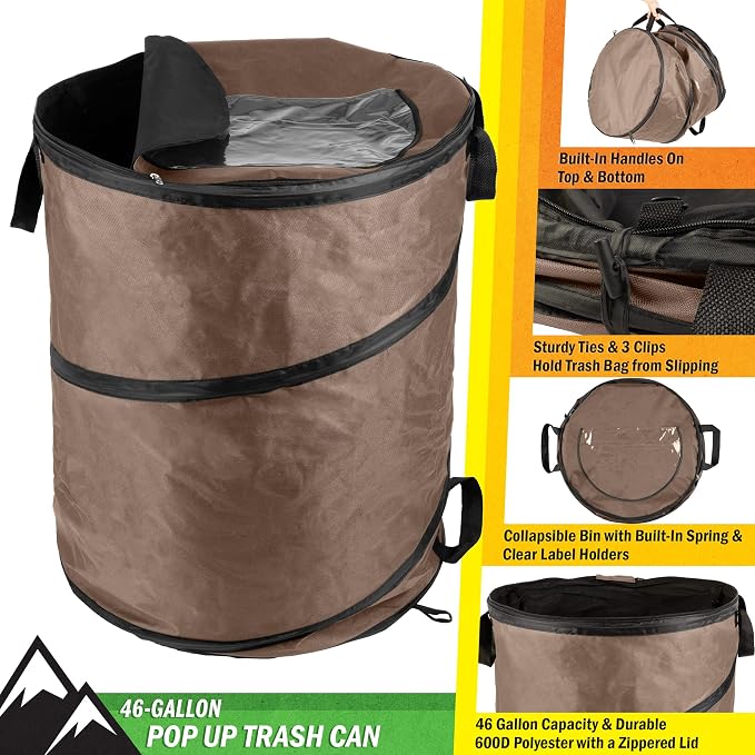 Wakeman Outdoor Trash Can - Image 2