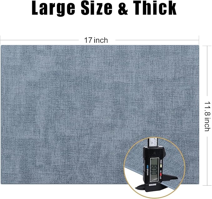 Homaxy Faux Leather Heat Resistant Placemats - Image 5