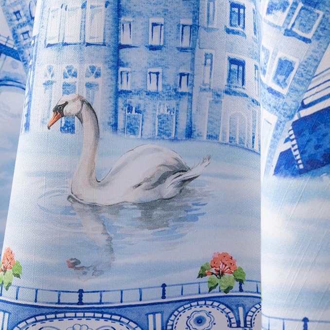 Maison d'Hermine Table Cloth Round Table 100% Cotton Tablecloth - Image 9