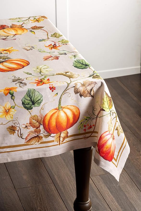 Maison d' Hermine Table Cloth Rectangle Table 100% Cotton 70 x 120 Inches Fall - Image 4