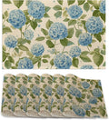 Placemats12x18 Inch, Vintage Floral Kitchen Dining Coffee Table Mats Set of 6 by ZTHLL