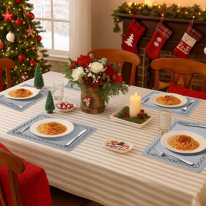 Placemats Set of 4, Heat Resistant & Waterproof Table Mats - Image 8