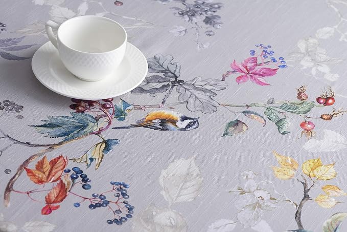 Maison d' Hermine Table Cloth Round Table 100% Cotton 63 Inches Fall Tablecloth - Image 8