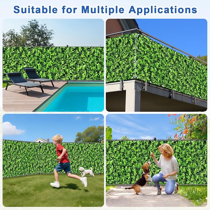 UPGRADE 3'x10'Customized PVC Privacy Fence Screen - Image 6