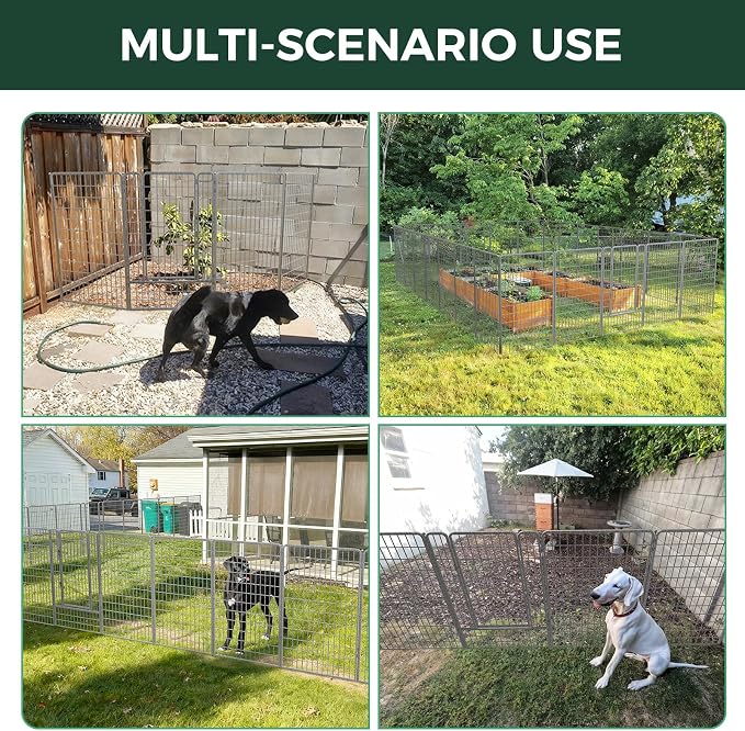 FXW Garden Fence Outdoor for The Yard – 50in x 20.8ft Heavy Duty Metal Animal - Image 6