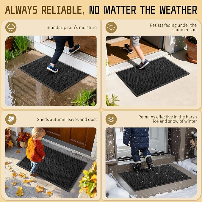 Yimobra Front Door Mat Outside Entrance 72 x 24, Waterproof and Washable - Image 5