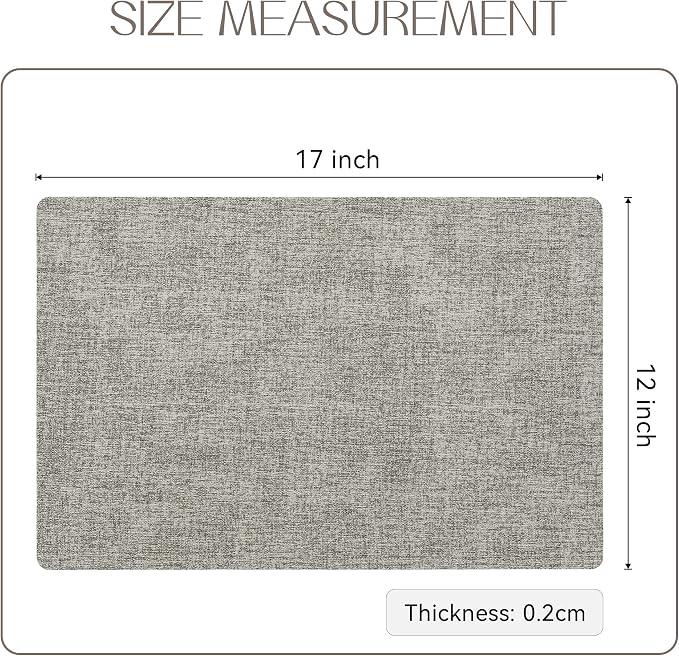 Romanstile Vinyl Placemats Set of 6-12 X 17 Inch - Image 6