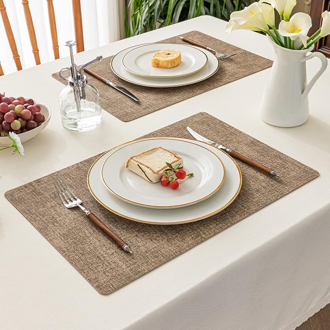 Romanstile Vinyl Placemats Set of 6-12 X 17 Inch - Image 8