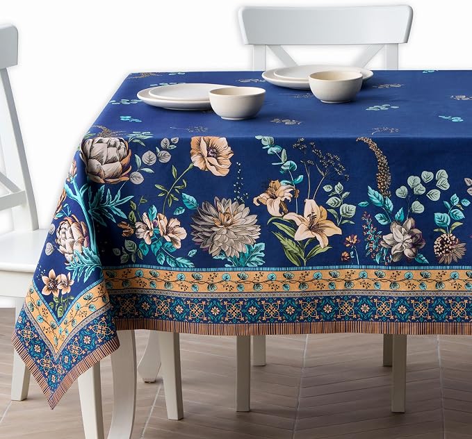 Maison d' Hermine Premium Table Cloth Rectangle Table 100% Combed Cotton 140 x by MaisondHermine