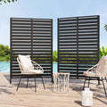 Modern Shade Metal Privacy Screen Outdoor 72" H x 48" W, Stable & Durable by MODERNSHADE