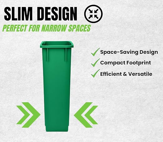 Alpine 23 Gallon Slim Trash Can - Image 3