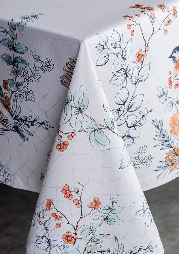 Maison d' Hermine Table Cloth Square Table 100% Cotton 60 x 60 Inches Fall - Image 7