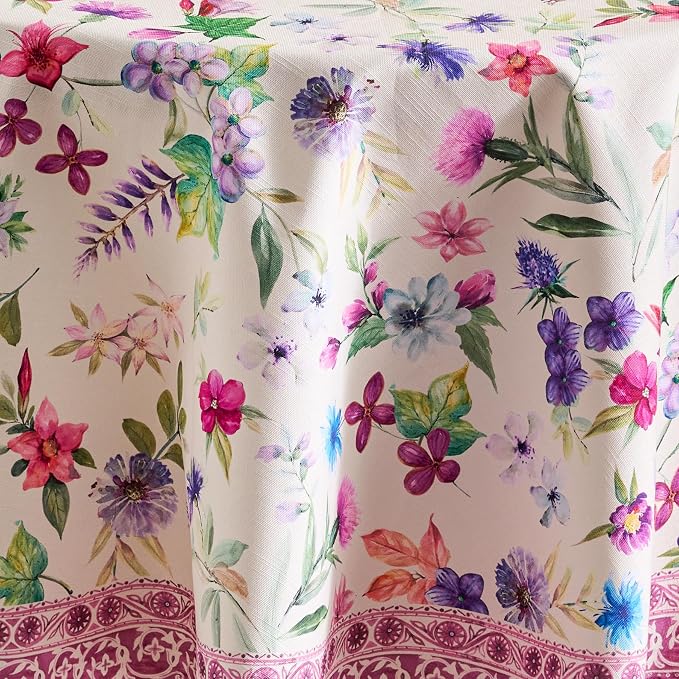 Maison d' Hermine Table Cloth Round Table 100% Cotton 63 Inches Tablecloth - Image 9