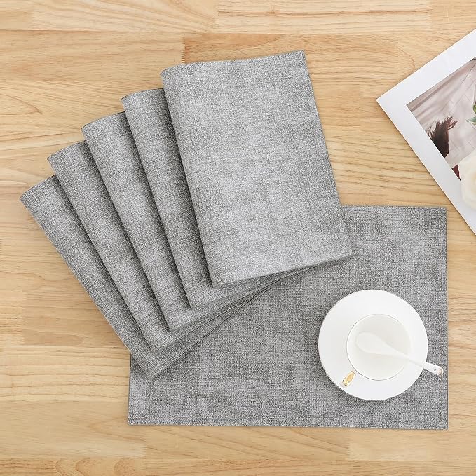 Homaxy Faux Leather Heat Resistant Placemats - Image 9