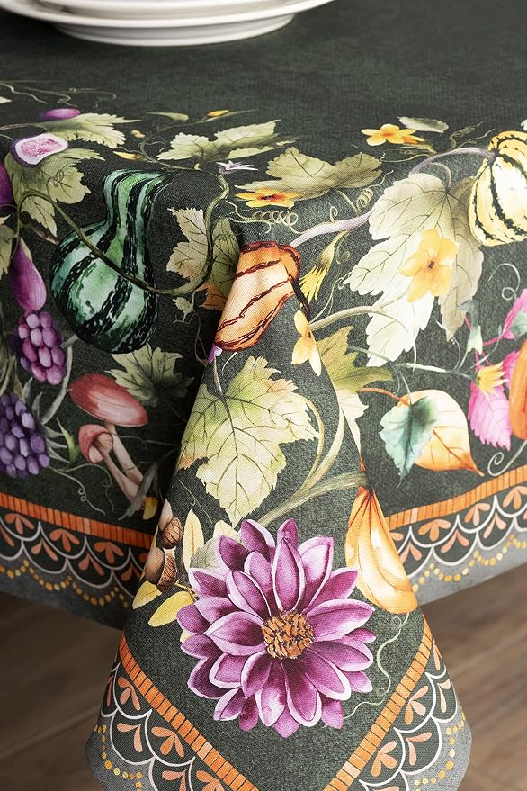 Maison d' Hermine Table Cloth Rectangle Table 100% Cotton 70 x 108 Inches Fall - Image 8