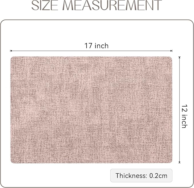 Romanstile Vinyl Placemats Set of 12-12 X 17 Inch - Image 6