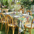 Spring Summer Rectangle Tablecloth, Activated Print Floral Waterproof Table by ZIWUROAD