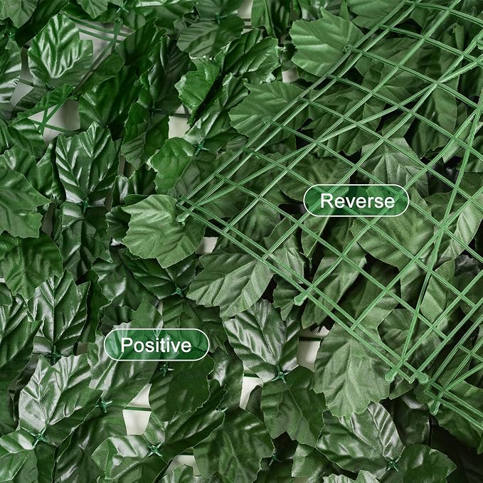 DearHouse Artificial Ivy Privacy Fence, 196.85x39.37inch Artificial Hedges - Image 7