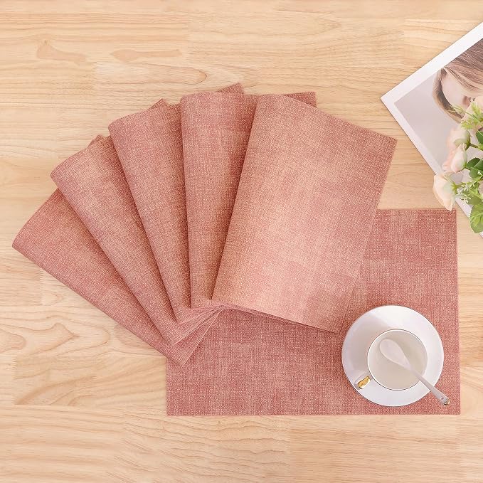Homaxy Faux Leather Heat Resistant Placemats - Image 8